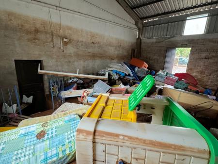 Força tarefa auxilia na limpeza de educandário atingido pela enchente
